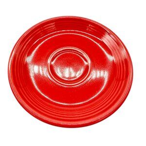 Fiesta Homer Laughlin Saucer Plate Vibrant Red Ceramic Lead-Free USA Made